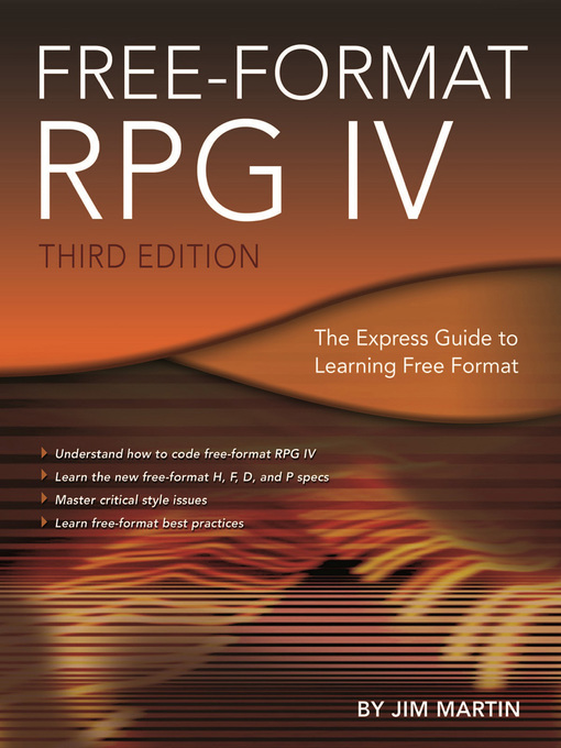 Title details for Free-Format RPG IV by Jim Martin - Available